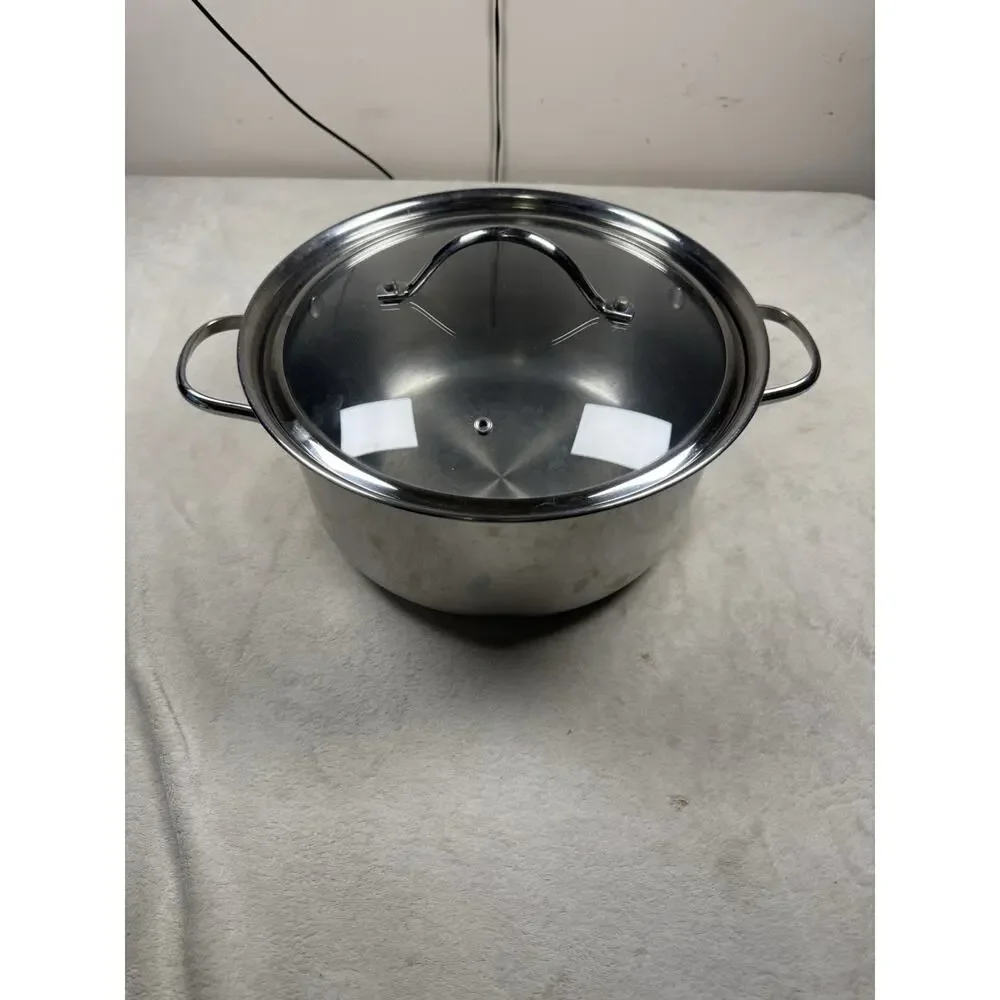 Martha Stewart 3.5 Qt Stainless Steel Stock Pot Dutch Oven w/ Lid Macy’s M103